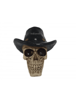 CAVEIRA DECORATIVA COWBOY 16x18x15 cm