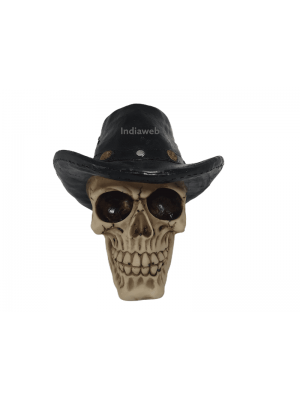 CAVEIRA DECORATIVA COWBOY 16x18x15 cm