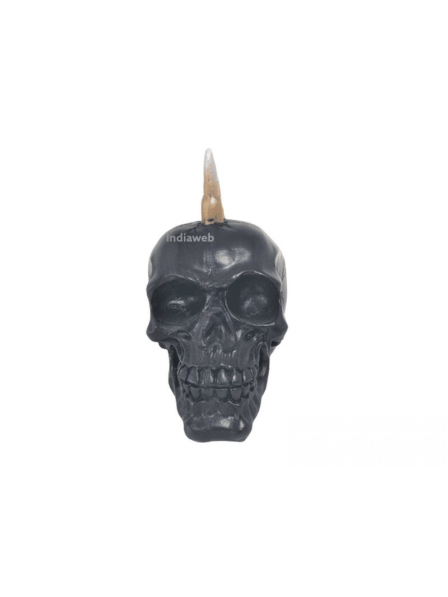 CAVEIRA DECORATIVA PUNK 10x18x15 cm