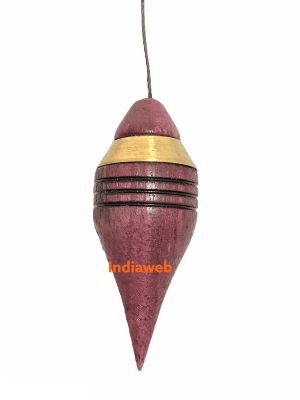 PÊNDULO DE MADEIRA MARROM PIÃO