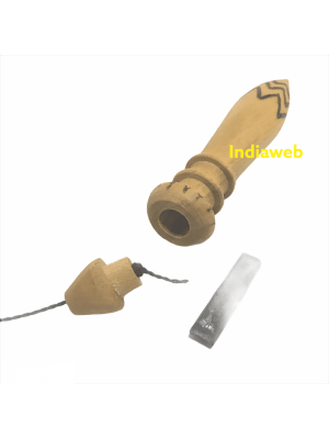 PÊNDULO DE MADEIRA CLARO COM CHUMBO